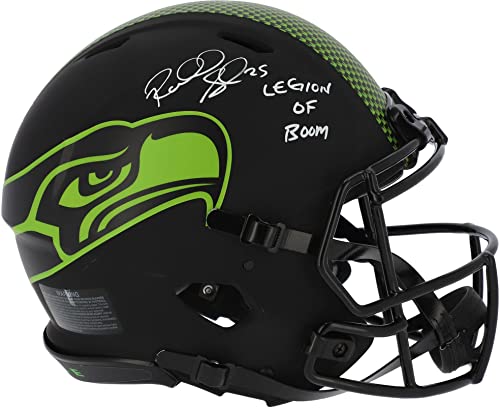 Richard Sherman Seattle Seahawks Autographed Riddell Eclipse Alternate Speed Authentic Helmet with “Legion of Boom” Inscription – Autographed NFL Helmets