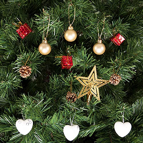 Kikajoy 13 Piece Set Christmas Tree Ornaments 1.18″ Mini Shatterproof Holiday Ornament Balls for Christmas Decorations (Multi Color)