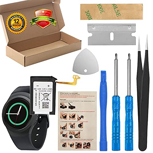 ASDAWN EB-BR730ABE for Samsung Galaxy Gear S2 Battery Replacement, for Gear S2 SM-R730 / Gear S2 Classic SM-R735 / Gear Sport SM-R600 with Repair Tools + Installation Instruction