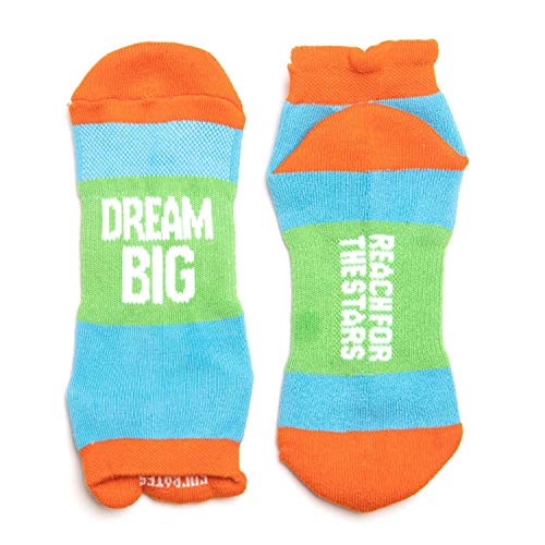 Gone For a Run Inspirational Athletic Running Socks | Women’s Woven Low Cut | Inspirational Slogans | Over 25 Styles (Dream Big)