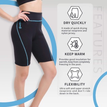 GoldFin Women Neoprene Shorts, 2mm Wetsuit Pants Keep Warm for Water Aerobics Surfing Diving Swimming Boating | The Storepaperoomates Retail Market - Fast Affordable Shopping
