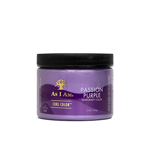 As I Am Curl Color – Passion Purple – 6 ounce – Color & Curling Gel – Temporary Color – Vegan & Cruelty Free