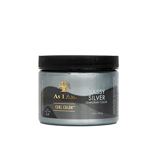 As I Am Curl Color – Sassy Silver – 6 ounce – Color & Curling Gel – Temporary Color – Vegan & Cruelty Free