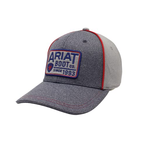 ARIAT Men’s Heather Patch Logo Adjustable Snapback Hat Grey