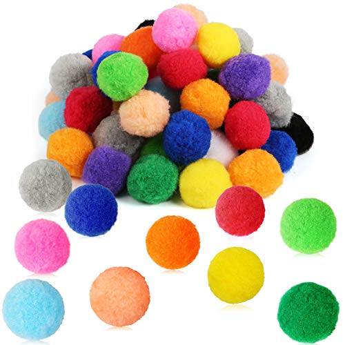 Pllieay 60pcs 15 Colors 2 Inch Very Large Assorted Pom Poms Arts and Crafts for DIY Creative Crafts Decorations | The Storepaperoomates Retail Market - Fast Affordable Shopping