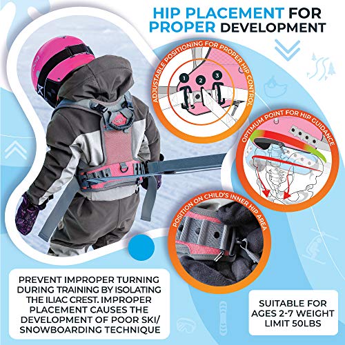 Sklon Ski and Snowboard Harness Trainer for Kids – Teach Your Child the Fundamentals of Skiing and Snowboarding – Premium Training Leash Equipment Prepares Them to Handle the Slopes (Pink Snowflake) | The Storepaperoomates Retail Market - Fast Affordable Shopping