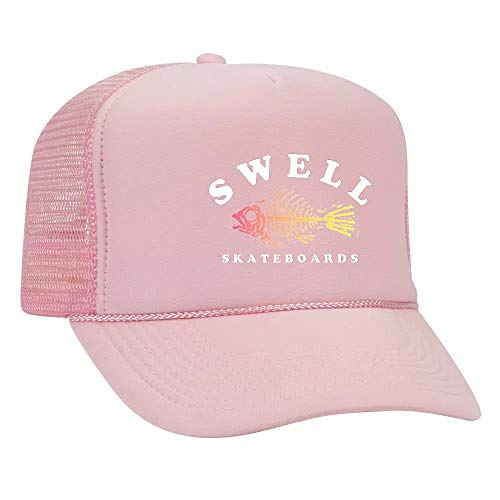 Swell Skateboards Foam Trucker Hats for Men and Women | Snapback & Mesh Baseball Cap Pink