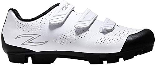 ZOL Raptor Unisex Men Women Bicycle MTB Mountain Bike and Indoor Cycling Shoes (13.5, White)