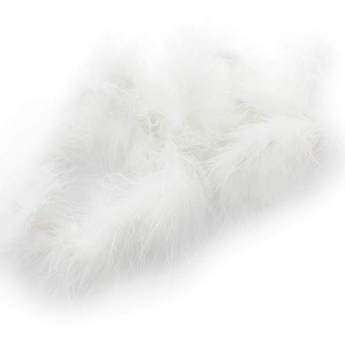 Skinny Marabou Feather Boa – 2 Yards – White