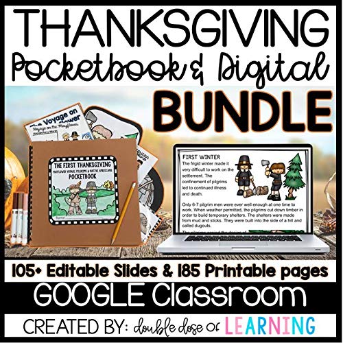 Thanksgiving: Mayflower, Pilgrims, Wampanoag DIGITAL & Printable Unit BUNDLE