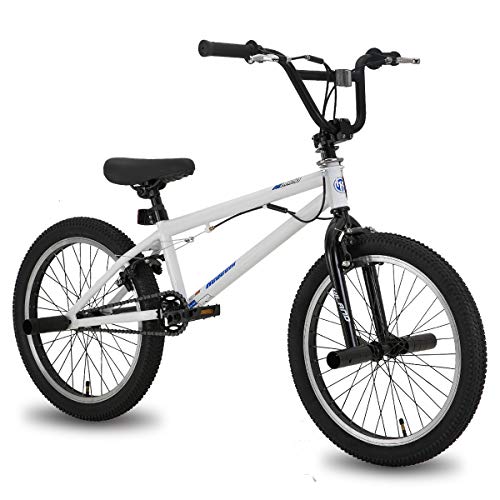 Hiland 20″ Kids Bike for Boys BMX Freestyle Bicycle White