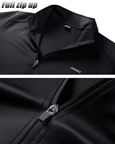 TACVASEN Men’s Tracksuit Set 2 Piece Sports Athletic Running Jogging Sport Wear Black, XL | The Storepaperoomates Retail Market - Fast Affordable Shopping