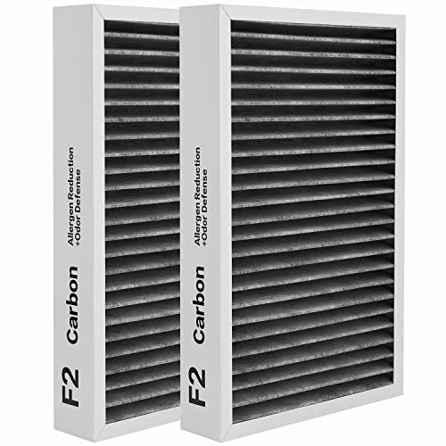 Drolma F2 A2 Premium H13 HEPA Filter, Compatible with 3M Filtrete Room Air Purifier Models FAP-C02WA-G2, FAP-C03BA-G2, FAP-T03BA-G2, FAP-SCO2N, FAP-C02-F2,FAP-T03-F2, FAP-CO2-A2, FAP-CO3-A2 and FAP-TO3-A2, 2Pack