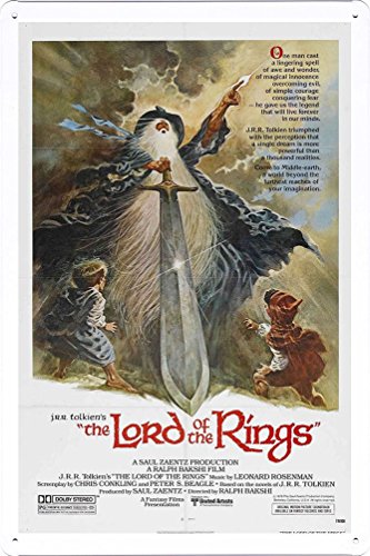 Tin Logo Classic Movie Lord of The Rings Poster Movie Bar Movie Wall Home Wall Retro Decoration 8×12 Inch