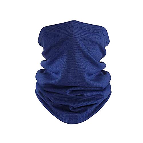 Sports Balaclavas – Breathable Neck Gaiters Sports Scarves for Outdoor Activities Sun Protection for Cycling Running Fishing (Free Size, Deep Blue)