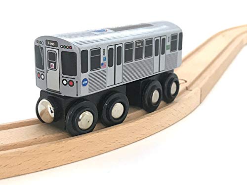MUNI PALS Munipals MP03-11BN CTA Chicago ‘L’: Brown Line The Loop Wooden Train Car