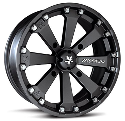 MSA Offroad Wheels M20 KORE Satin Black Wheel with Aluminum (16 x 7. inches /4 x 137 mm, 0 mm Offset)