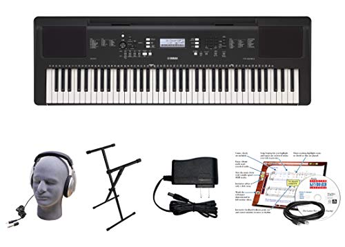 Yamaha PSR-EW310 EPS 76-Key Educational Keyboard Pack with Power Supply, X-Style Stand, Headphones, USB Cable, and Instructional Software, YAM PSREW310