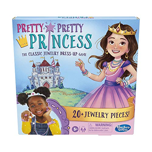 Pretty Pretty Princess Board Game, The Classic Jewelry Dress-Up Game for Kids Ages 5 and Up, for 2-4 Players