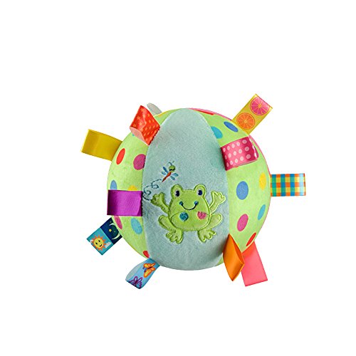 Inchant Baby Balls Soft Plush Rattle Comforter Toy – Kids Infant Early Educational Plush Tag Baby Ball for Ages 6 Months to 1, 2 Year Old boy and Girls