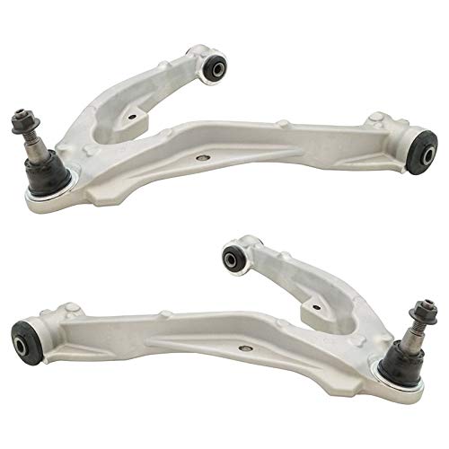 TRQ Front Lower Aluminum Control Arm Ball Joint LH RH Pair Set 2pc Compatible with Silverado