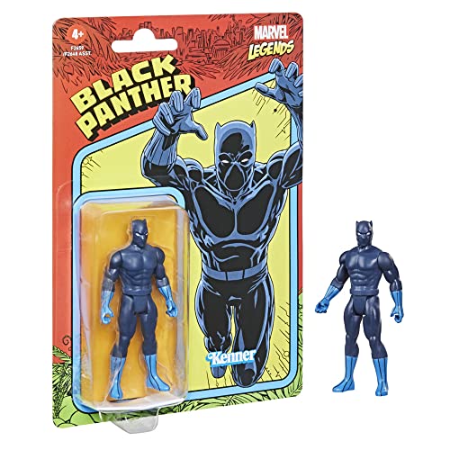 Marvel Hasbro Legends 3.75-inch Retro 375 Collection Black Panther Action Figure Toy