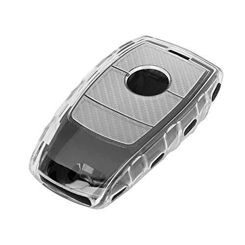 X AUTOHAUX Keyless Remote Key Case Key Fob Shell Cover Case for Mercedes Benz E300 E400 Black