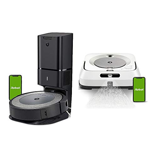 iRobot Roomba i3+ (3550) Wi-Fi Connected Robot Vacuum with Dirt Disposal and Braava Jet m6 Robot Mop Bundle (2 Items)
