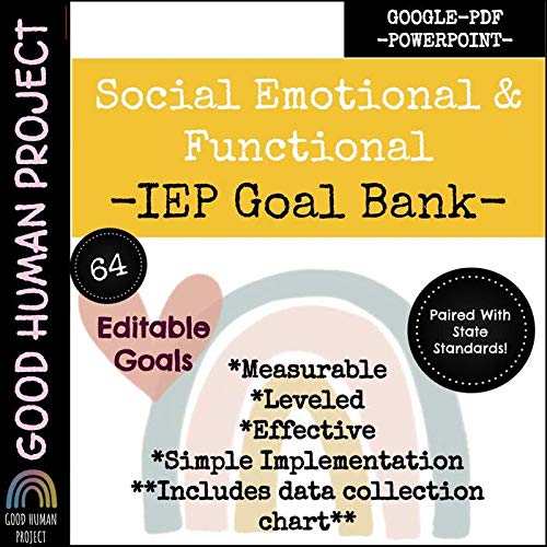 Social Emotional & Functional IEP Goal Bank