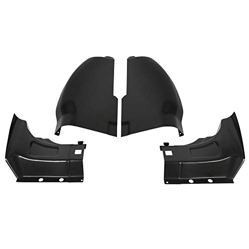ECOTRIC Inner Jamb & Cab Corner Compatible With 1999-2017 Ford F250 F350 Super Duty Extended Cab Pickup Truck 4Pc