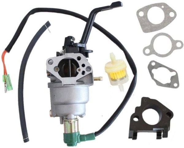 HQparts Manual Carburetor Fit Powermate PM0116000 390CC 6000 7500 Watt Gas Generator
