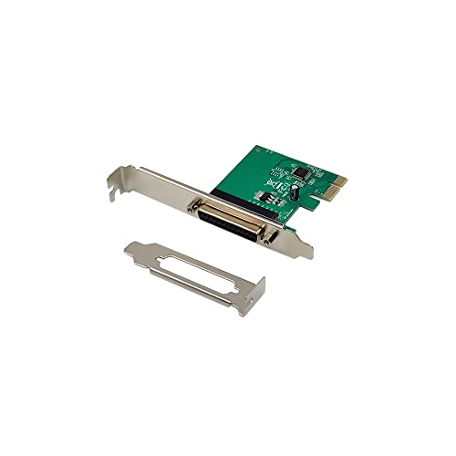 X-MEDIA XM-PEX-1P PCI-E 1-Port DB25 Parallel PCI Express (PCIe x1) Card – IEEE 1284 Parallel Adapter Card – WCH382L Chipset – Supports ECP/EPP/SPP