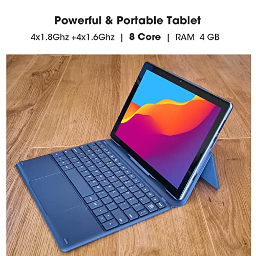 CWOWDEFU Gaming Tablet 10 Inch with Keyboard Android Tablet Octa Core 4GB + 64GB, 1080p Full HD INCELL Touchscreen Tablet, 2.4G / 5G WiFi Tabletas 6000mAh, Type-C, GPS, Metal Body | The Storepaperoomates Retail Market - Fast Affordable Shopping