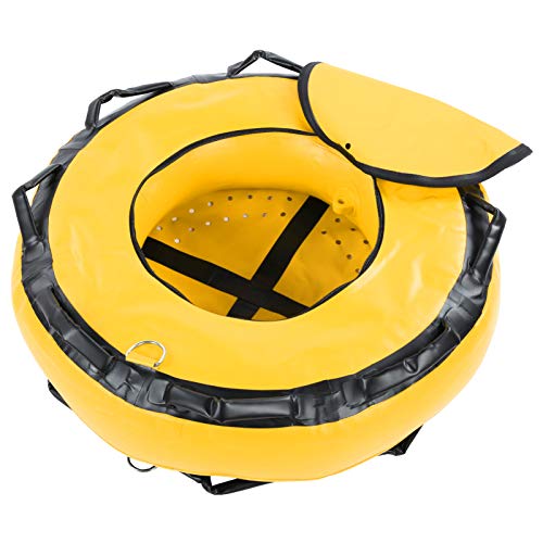LZKW Float Buoy Diving Buoy, Dive Float Signal Marker Training Buoy, 1000D for Diving Water Sports(Yellow)