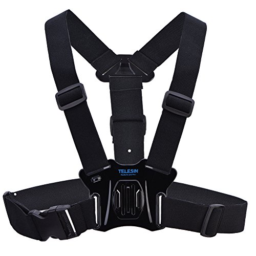 T osuny Adjustable Body Chest Strap, Mount Harness Belt for Gopro Hero 5/4/3+/3 Sport Camera Skiing for Mountain Biking,Motocross,Paddle Sports with Adjustable and Solid Buckles
