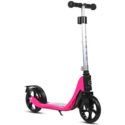 Scooter Kick for Adults Teens Kids,Height Adjustable Folding Dual Suspension Commuter with with Big PU Wheels, Non Electric, 100kg Capacity