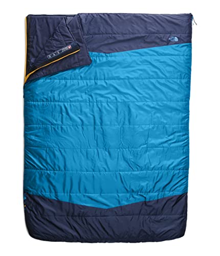 The North Face Dolomite One Double Camping Sleeping Bag, Hyper Blue/Radiant Yellow, Regular