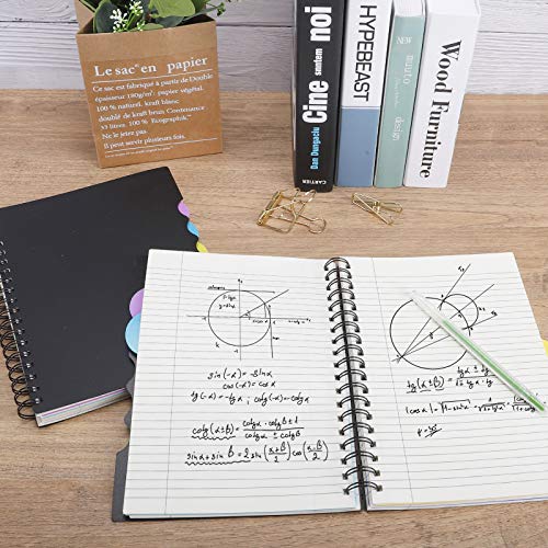 EOOUT 2 Pack Multi Subject Notebook, Spiral Notebook College Ruled with Tabs, 7.5”×10”, Lined Journals with Dividers, 290 Pages, for Gifts, School Office Supplies | The Storepaperoomates Retail Market - Fast Affordable Shopping