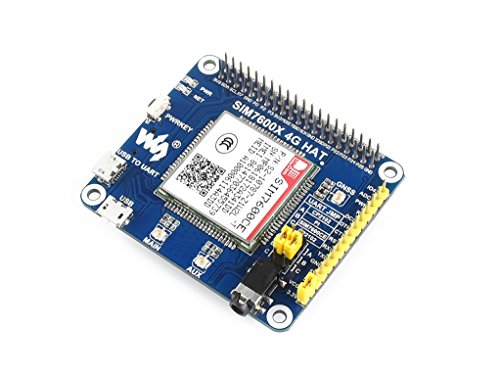 Coolwell Waveshare 4G/3G/2G/GSM/GPRS/GNSS HAT for Raspberry Pi/Jetson Nano Based SIM7600G-H Support LTE CAT4 for Dial-up, Phone Call, SMS, MMS, Mail, TCP, UDP, DTMF, HTTP, FTP Global Position