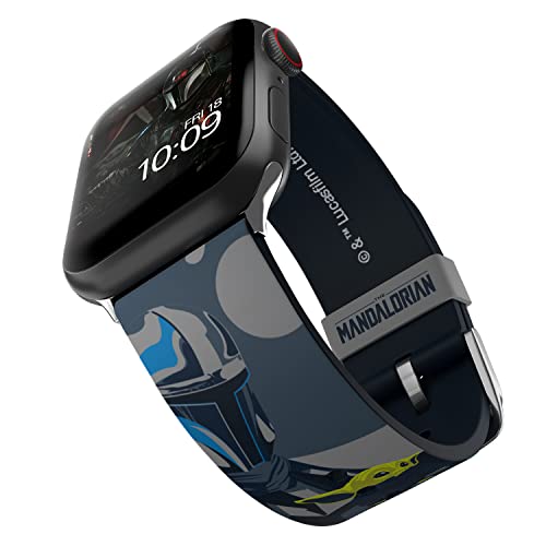 Star Wars: The Mandalorian – Beskar Armor Smartwatch Band ñ Officially Licensed, Compatible with Every Size & Series of Apple Watch (watch not included)
