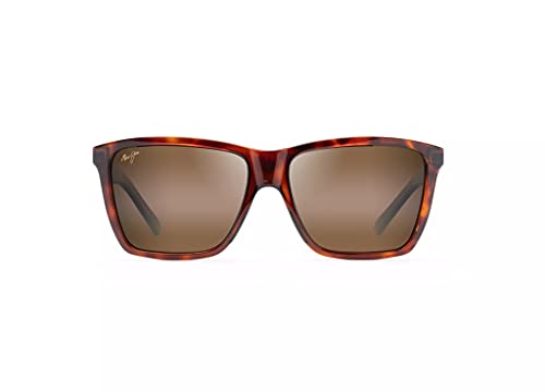 Maui Jim Men’s and Women’s Cruzem Polarized Rectangular Sunglasses, Tortoise/HCL® Bronze, Medium