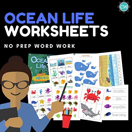 Ocean Life Thematic Unit | great for distance learning and home PRINT & GO