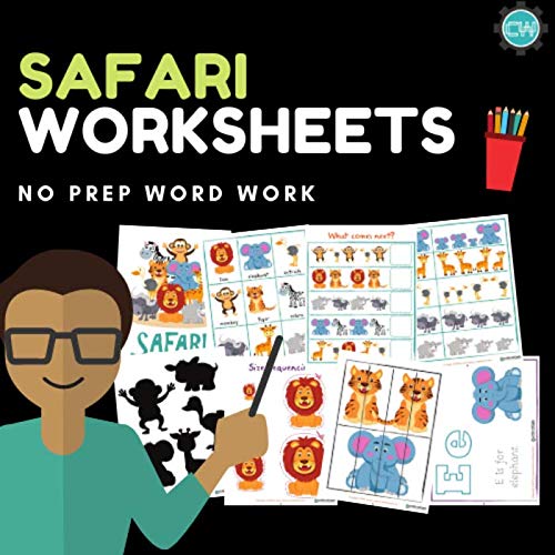 Safari Thematic Unit | great for distance learning and homeschool PRINT & GO