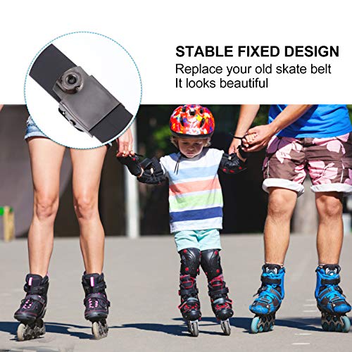 BESPORTBLE Ski Accessories Inline Roller Shoes Energy Strap Skating Buckles Accessory Replacement Strap Skating Shoes Energy Strap for Men Women Kids Black 2pcs Roller Skates Accessories | The Storepaperoomates Retail Market - Fast Affordable Shopping