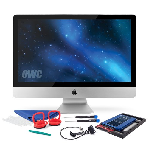 OWC 4.0TB SSD Upgrade Bundle for 2011 iMacs, Mercury Extreme Pro 6G SSD, AdaptaDrive 2.5″ to 3.5″ Drive Converter Bracket, in-line Digital Thermal Sensor Cable, Installation Tools
