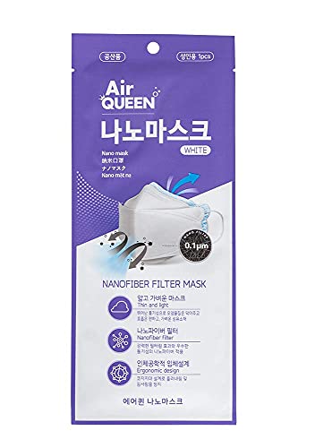 Air Queen Nano Filter Face Mask Individually Packaged (10-Pack)