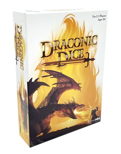 Ultra PRO – Draconic Dice : Fast Playing Dice Game, Compete Against Your Friends and Family to Reign Victorious with Dragons Along Your Side to Vanquish Your Foes