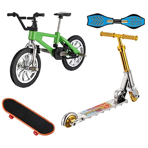 Hotusi Mini Finger Sports Skateboards/Bikes/Swing Boards/Scooter Set for Party Favors Educational Finger Toy(4 Pcs) | The Storepaperoomates Retail Market - Fast Affordable Shopping