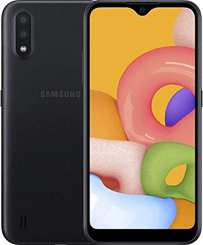 Samsung Galaxy A01 SM-A015A 16GB 5.7” Single-SIM AT&T GSM Unlocked Android Smartphone – Black