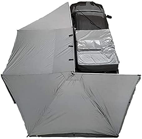 Overland Vehicle Systems Nomadic Awning 270 – Dark Gray with Black Travel Cover – Driverside